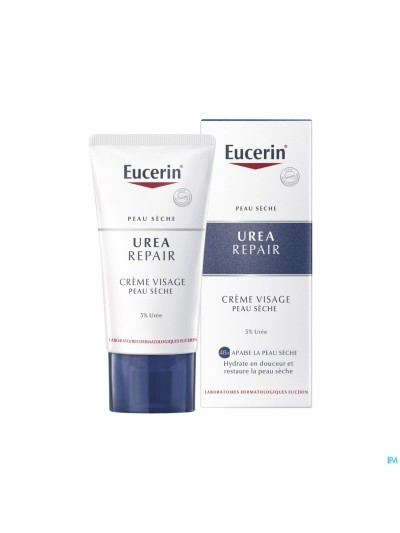 Eucerin Peau Seche Creme Visage 5% Uree Tube 50ml