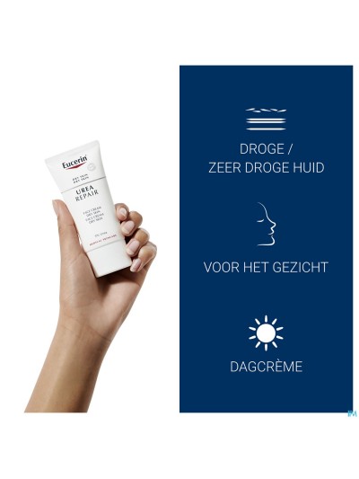 Eucerin Droge Huid Gezichtscreme 5% Urea Tbe 50ml