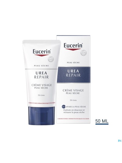 Eucerin Droge Huid Gezichtscreme 5% Urea Tbe 50ml