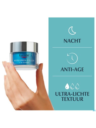 Eucerin Hyaluron Filler+ X3 Soin Nuit B.hydra 50ml