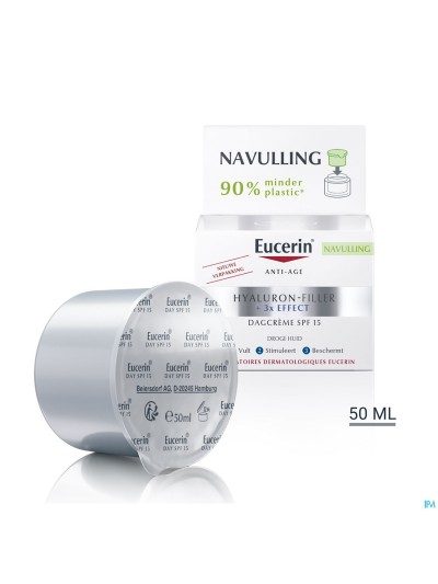 Eucerin Hyaluron-fillerx3 Dagcreme Ip15 Navul.50ml