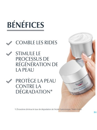 Eucerin Hyaluron-fillerx3 Soin Jour Ip15 Rech.50ml