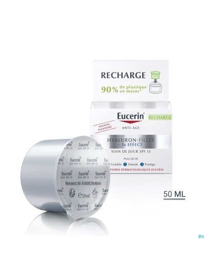 Eucerin Hyaluron-fillerx3 Soin Jour Ip15 Rech.50ml