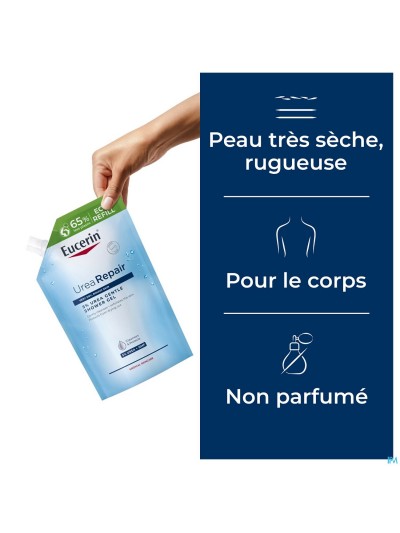 Eucerin Urearepair Gel Lavant 5% Uree Refill 400ml