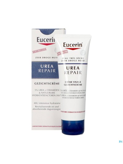 Eucerin Urearepair Gezichtscr 5% Urea Tube 50ml Nf