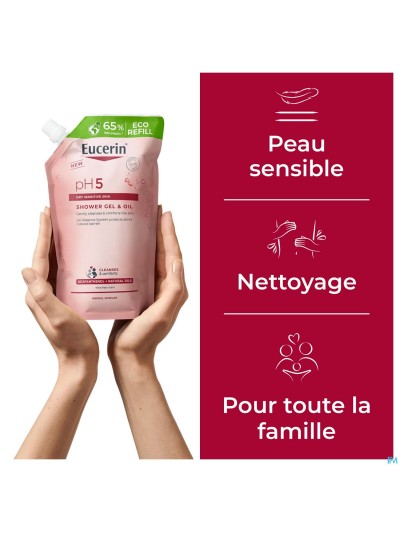 Eucerin Ph5 Gel Huile Douche Recharge 400ml