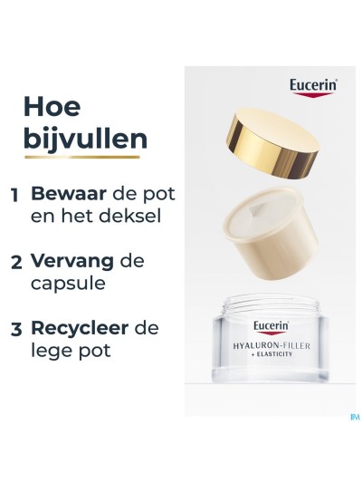 Eucerin Hyaluron-fill.+elas.soin J.spf30 Rech.50ml