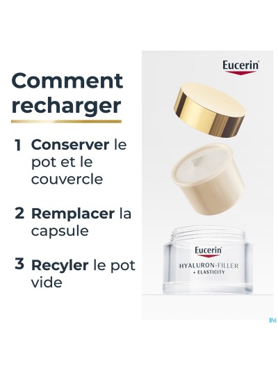 Eucerin Hyaluron-fill.+elas.soin J.spf30 Rech.50ml