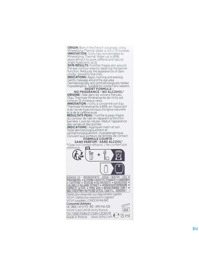 Vichy Mineral 89 Yeux 15ml