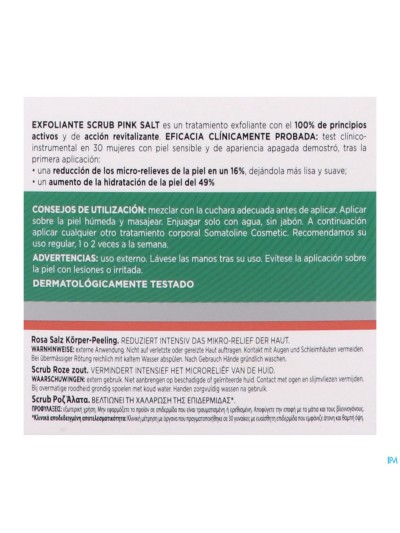 Somatoline Cosm. Gommage Exfoliant Sel Rose 350g