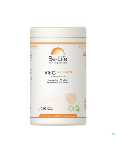 Vit C 500 Neutral Be Life Caps180 Nf Verv. 4509352