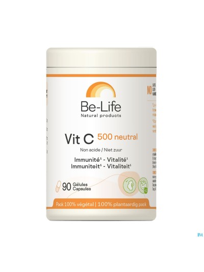 Vit C 500 Neutral Be Life Caps 90 Nf Rempl.3274537