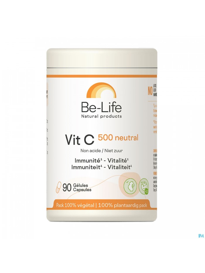 Vit C 500 Neutral Be Life Caps 90 Nf Verv.3274537