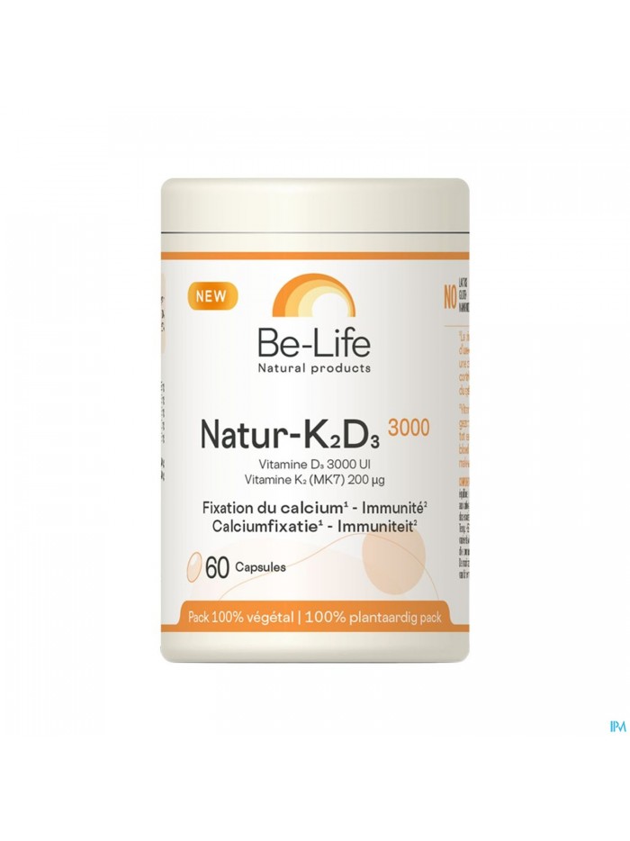 Natur K2 D3 3000 Be Life Caps 60