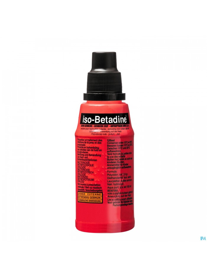 Iso Betadine Germicide Zeep 7,5% 125ml Nf