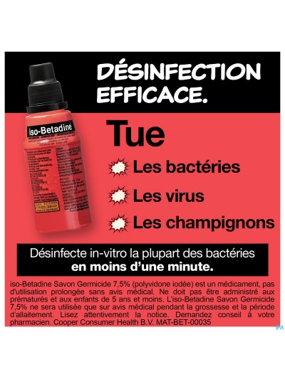 Iso Betadine Germicide Zeep 7,5% 125ml Nf