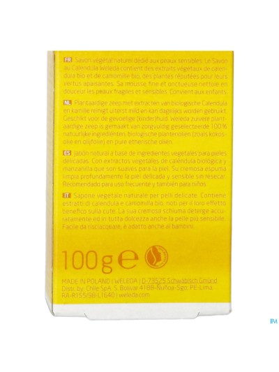 Weleda Savon Vegetal Calendula 100g