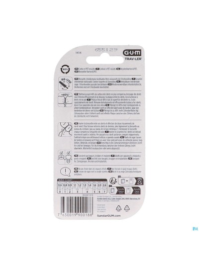 Gum Trav-ler Interdent.borsteltje 1,1mm 6 1414m6