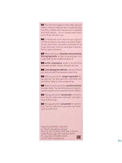 Weleda Sensitive Hydraterende Reinigingsmelk 75ml