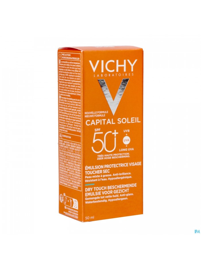 Vichy Cap Sol Gezichtscreme Dry Touch Spf50+ 50ml