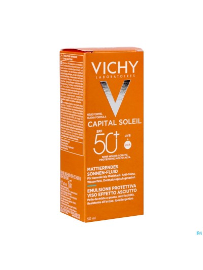 Vichy Cap Sol Gezichtscreme Dry Touch Spf50+ 50ml