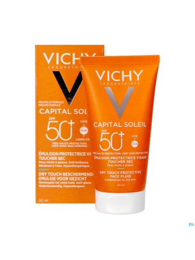 Vichy Cap Sol Gezichtscreme Dry Touch Spf50+ 50ml