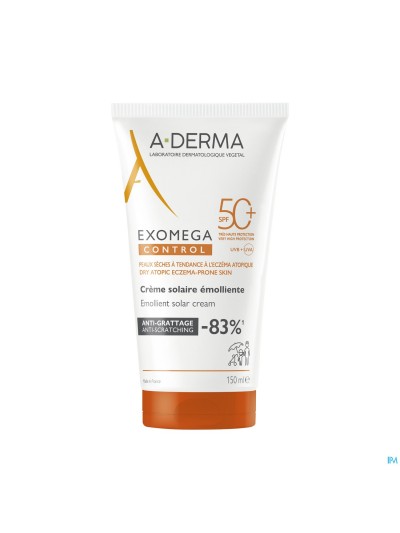 Aderma Exomega Control Creme Solaire Spf50+ 150ml