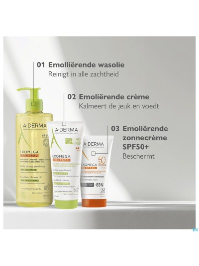 Aderma Exomega Control Creme Solaire Spf50+ 150ml