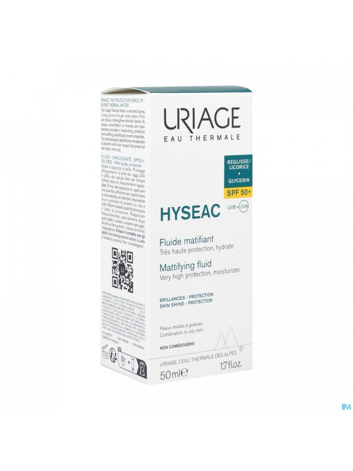 Hyseac Fluide Matifiant Spf50+ 50ml