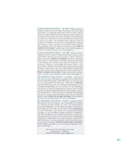 Hyseac Fluide Matifiant Spf50+ 50ml