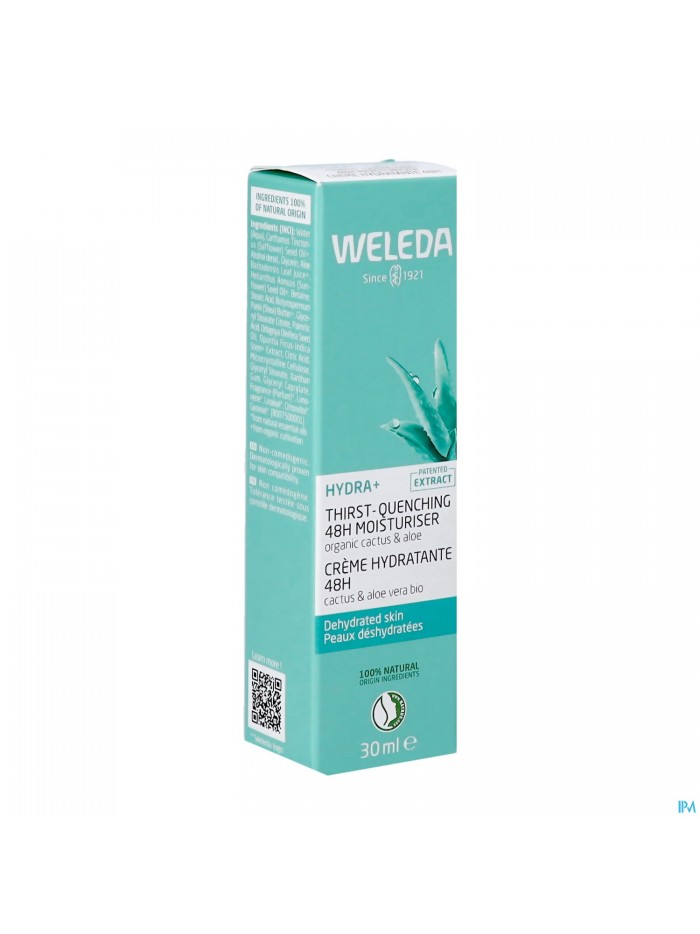 Weleda Hydra+ 48h Hydraterende Gezichtscreme 30ml