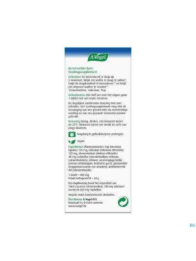 A.vogel Sommeil Qualite 3en1 Comp 30