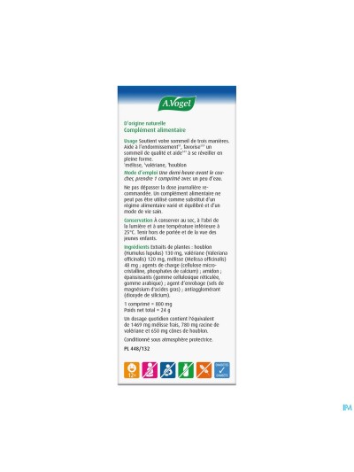 A.vogel Sommeil Qualite 3en1 Comp 30