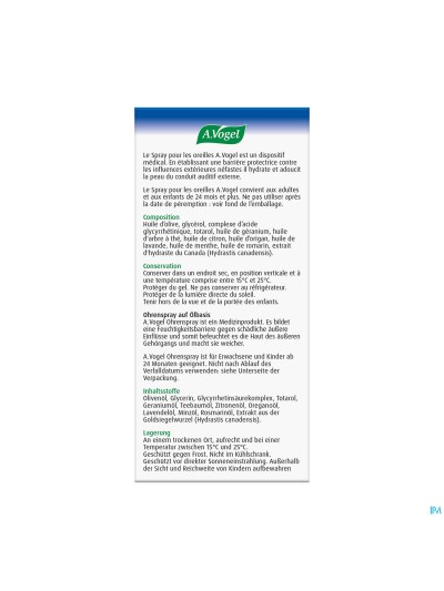 A.vogel Oorspray Oorsmeer 10ml
