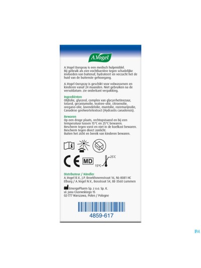 A.vogel Oorspray Oorsmeer 10ml
