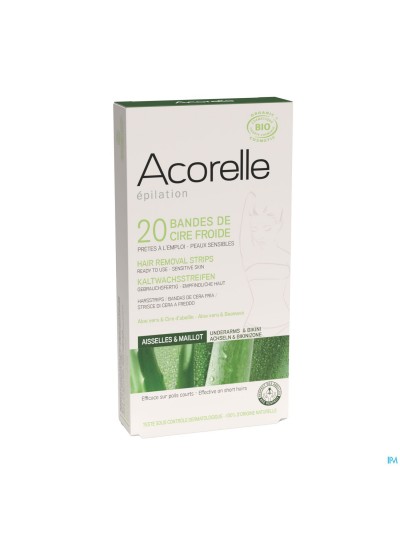Acorelle Bandes Depilatoires Aisselle Maillot 2x10
