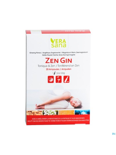 Zen Gin Amp 20x10ml Vera Sana