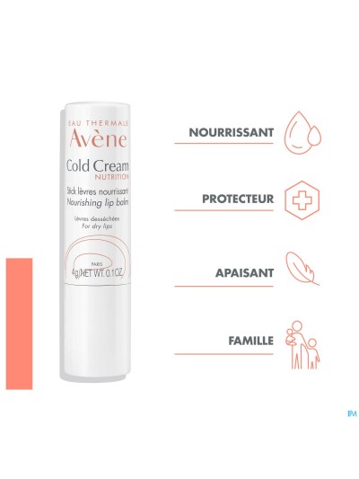 Avene Cold Cream Voedende Lipstick 4g
