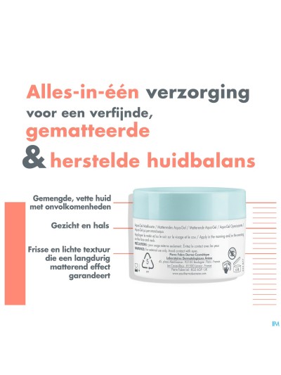 Avene Cleanance Matterende Aqua Gel 50ml