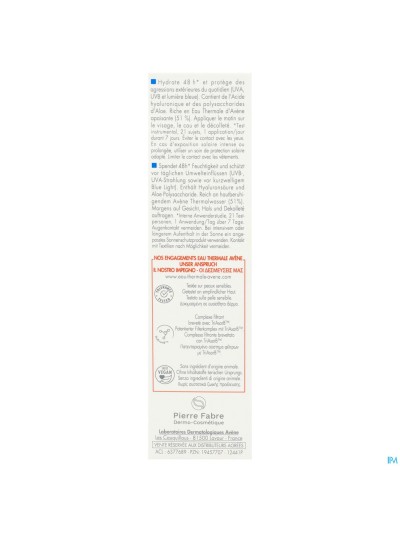 Avene Hydrance Spf30 Creme 40ml