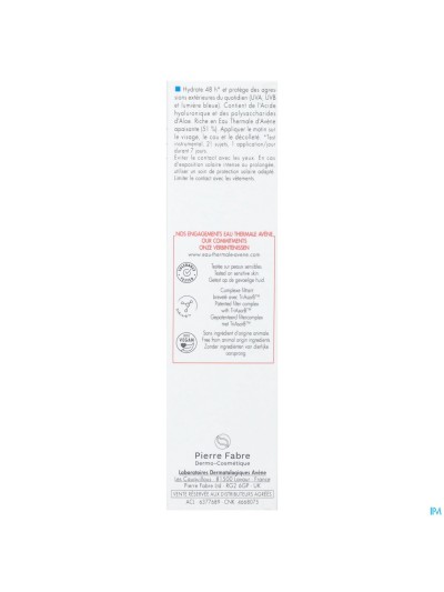 Avene Hydrance Spf30 Creme 40ml