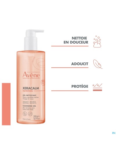 Avene Xeracalm Nutrition Reinigingsgel 500ml