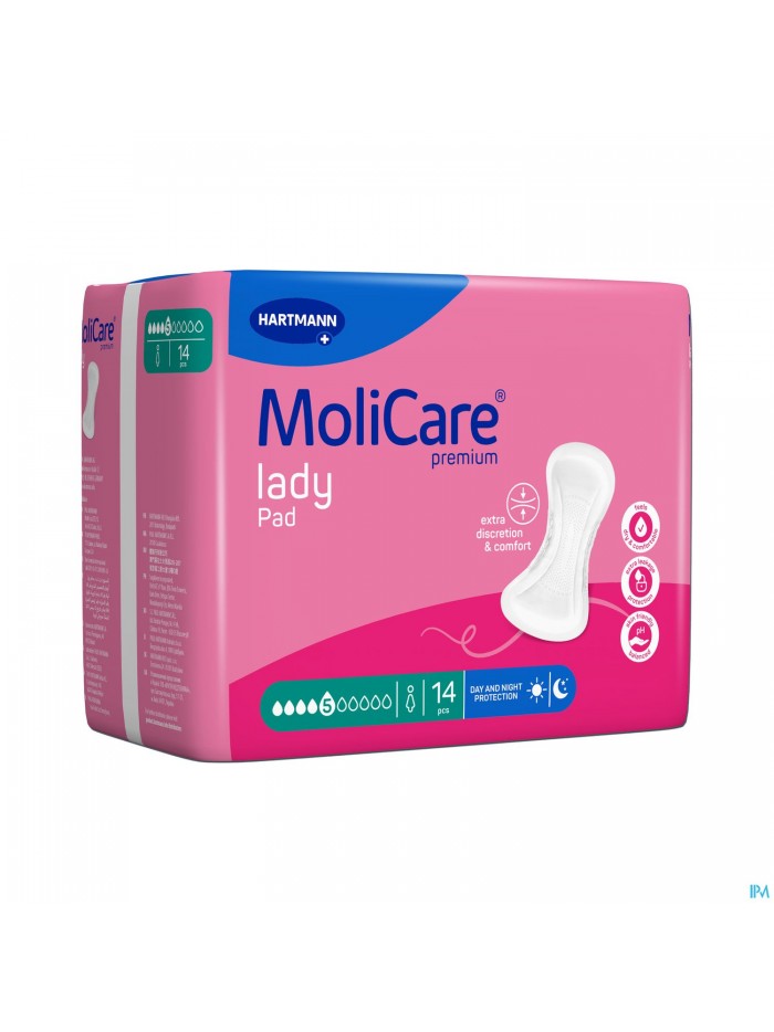 Molicare Premium Lady Pad 5 Drops 43x16cm 14 Nf