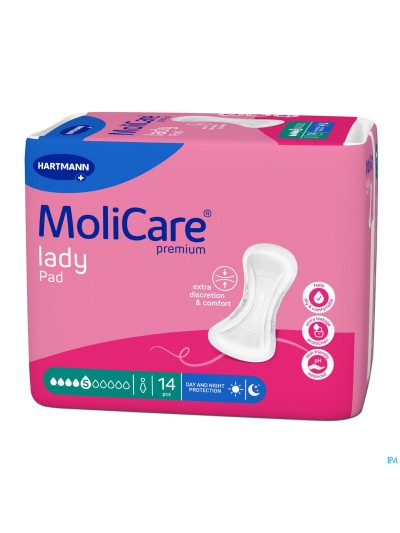 Molicare Premium Lady Pad 5 Drops 43x16cm 14 Nf