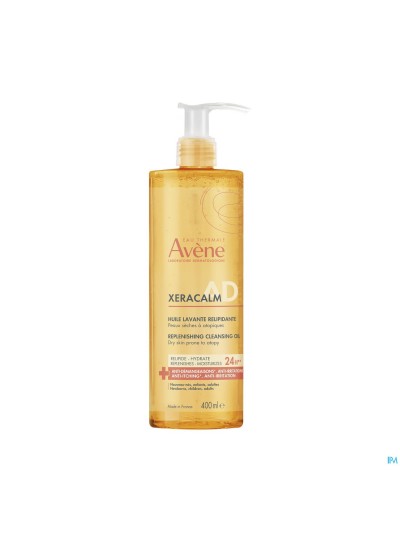 Avene Xeracalm Ad Wasolie Relipiderend 400ml Nf