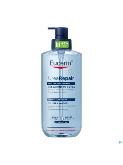 Eucerin Urearepair Wasgel 5% Urea Pomp 400ml