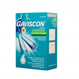 Gaviscon 100/500 20x 10ml susp advance menthe