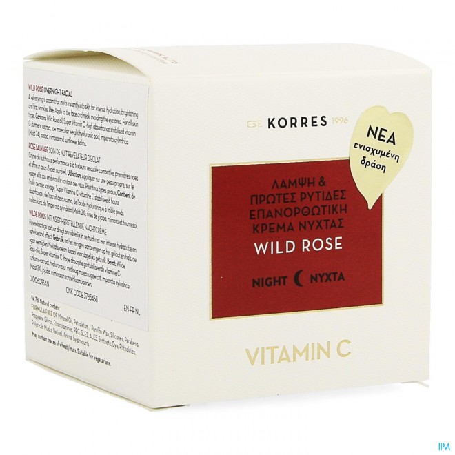Korres Kf Wild Rose Advance Repair Nacht Cr. 40ml