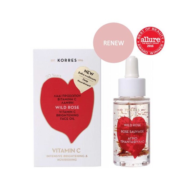 Korres Kf Wild Rose Vit.c Verheld.gelaat Olie 30ml