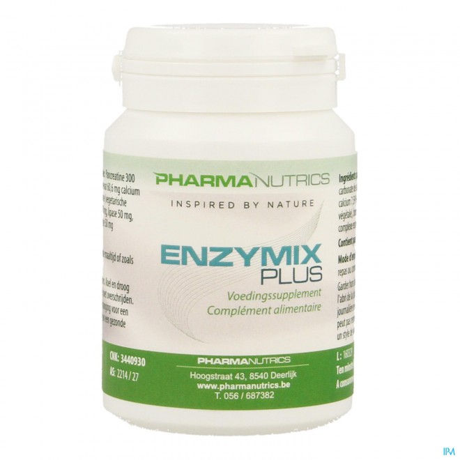 Enzymix Plus V-caps 30 Pharmanutrics